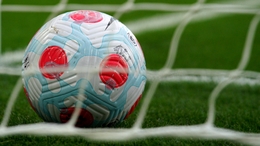 A general view of a Nike match ball before the Premier League match at Anfield, Liverpool. Picture date: Saturday March 5, 2022.