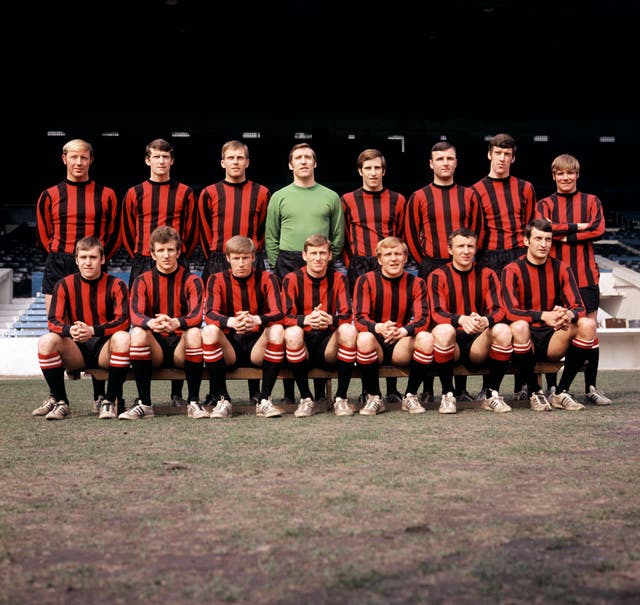 Manchester City team photo from April 1969