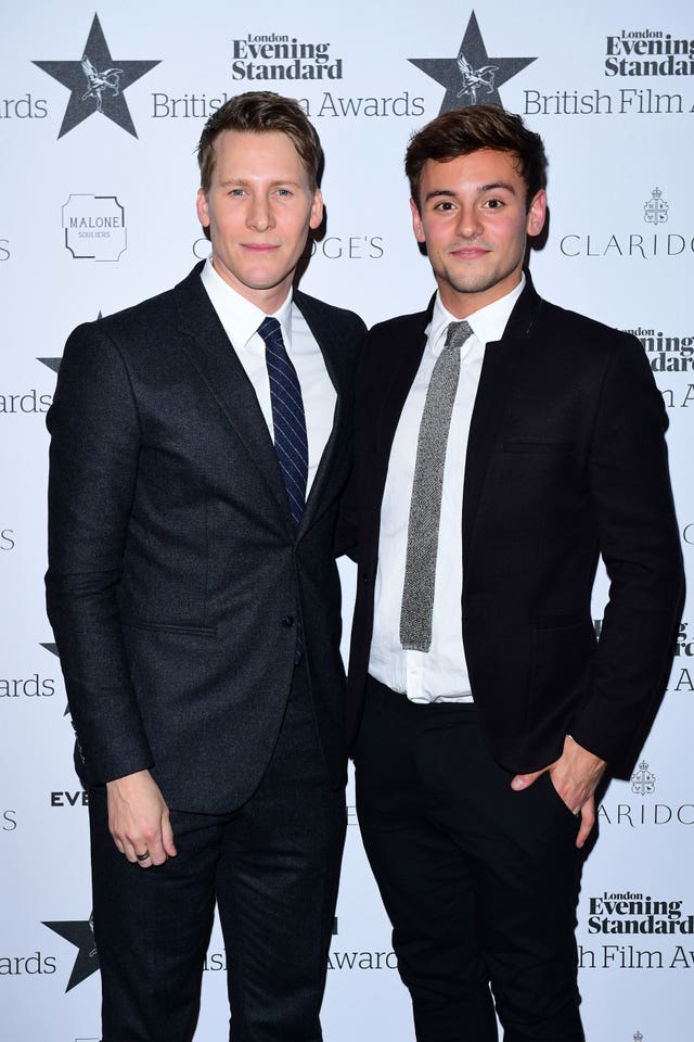 Tom Daley (right) and Dustin Lance Black 