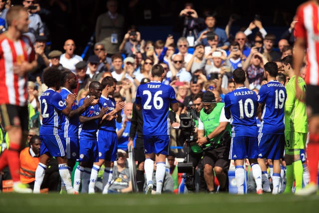 There was a guard of honour for Terry in his final match for Chelsea in 2017