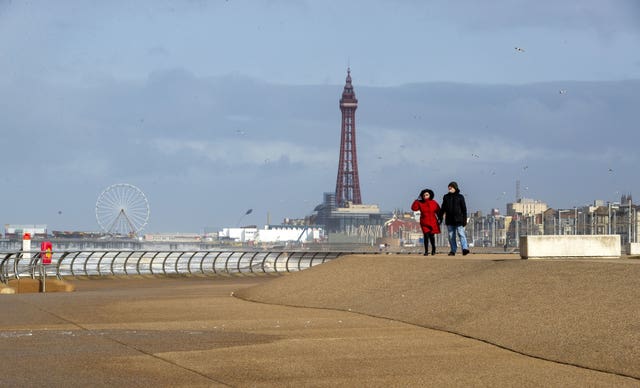 Blackpool has been a popular destination (Peter Byrne/PA)