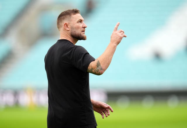 Brendon McCullum at England practice