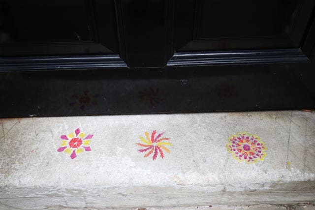 Symbols on the doorstep of 11 Downing Street