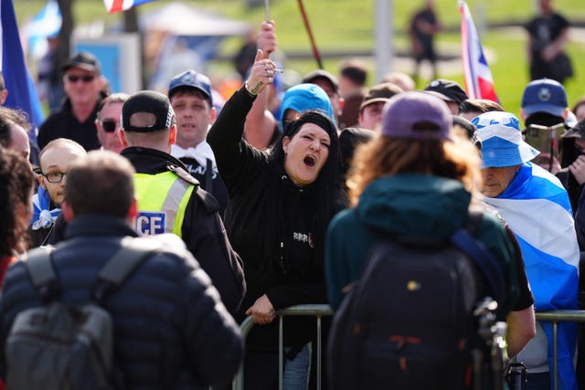 Anti-immigration rally – Holyrood