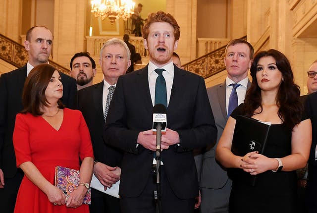 The SDLP’s Matthew O’Toole and his party colleagues