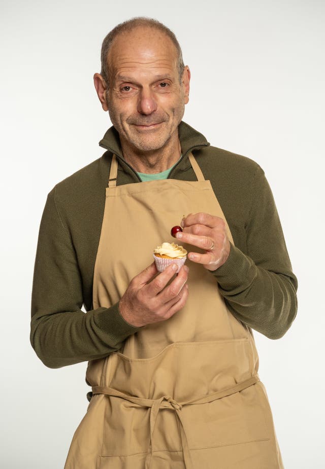 Jeff in an apron