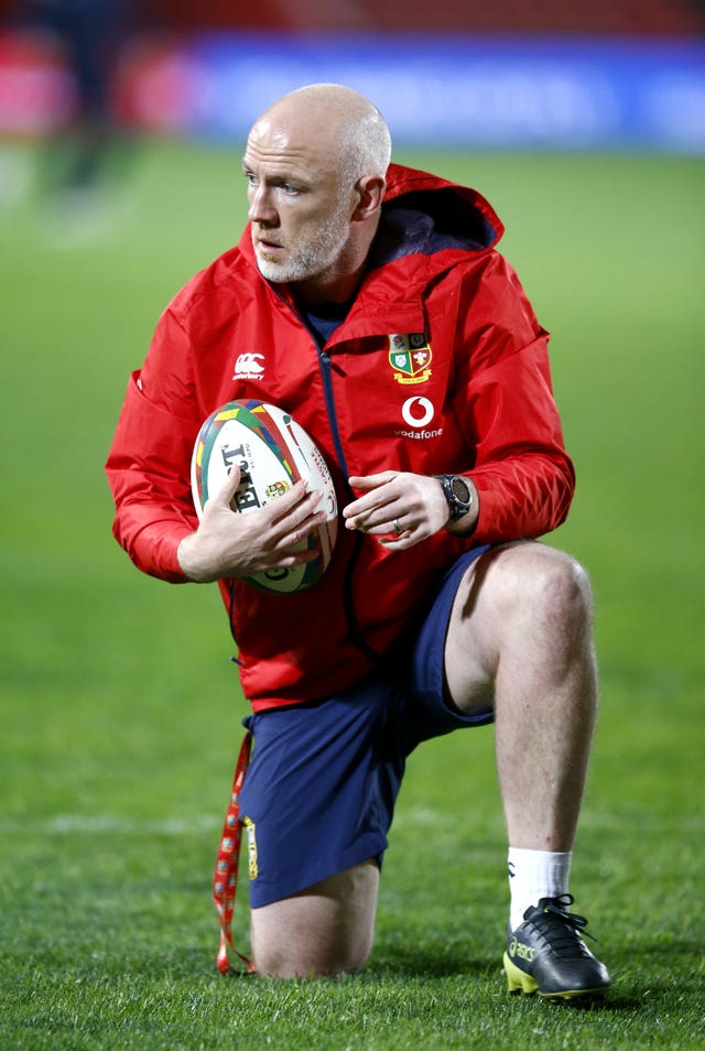 Steve Tandy at training with the 2021 British and Irish Lions