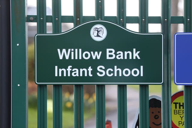 Willow Bank Infant School in Reading, Berkshire (Jonathan Brady/PA)