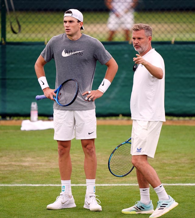 James Trotman, right, with Jack Draper