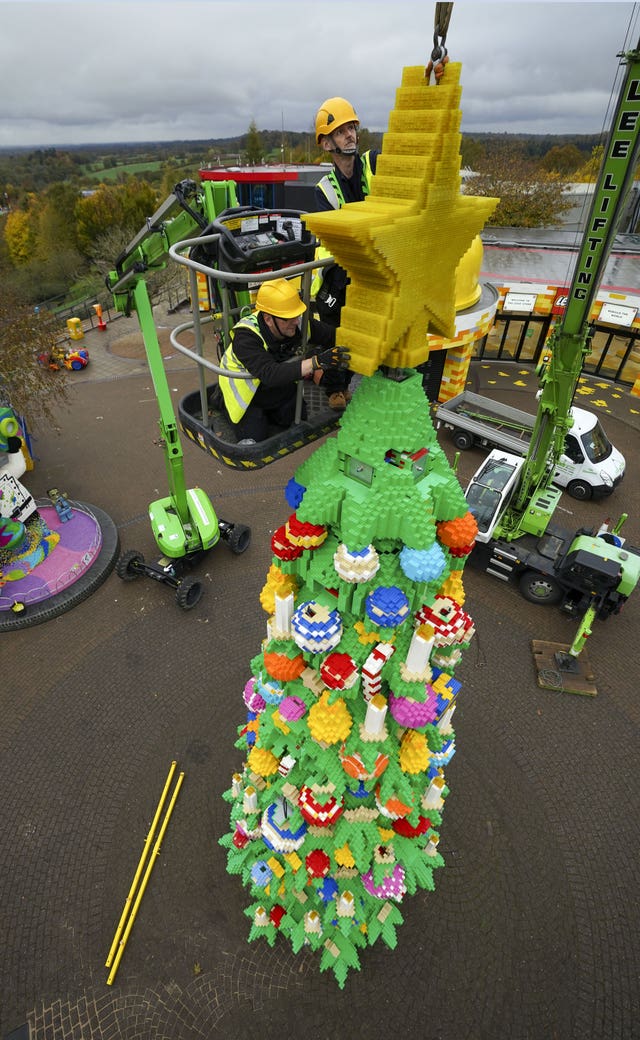 Lego Christmas tree at Legoland