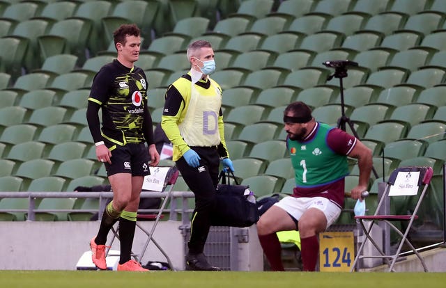 Billy Burns' impressive full debut for Ireland was cut short by a groin injury