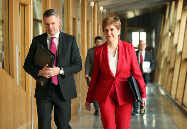 Derek Mackay and Nicola Sturgeon