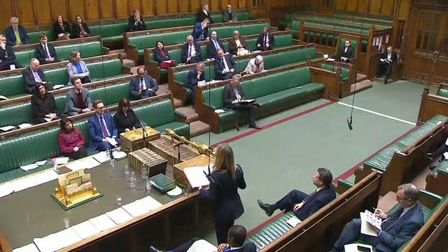 New Reform UK MP Lee Anderson (top row second from right) sat next to George Galloway MP (top row right) on the opposition benches in the House of Commons