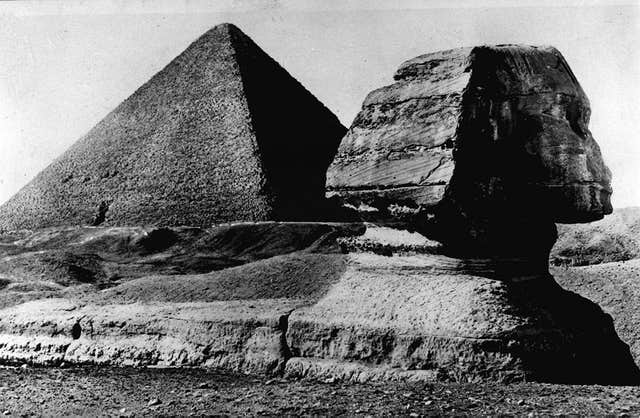 The Sphinx and the pyramids