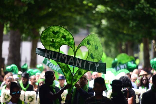 Grenfell fire procession