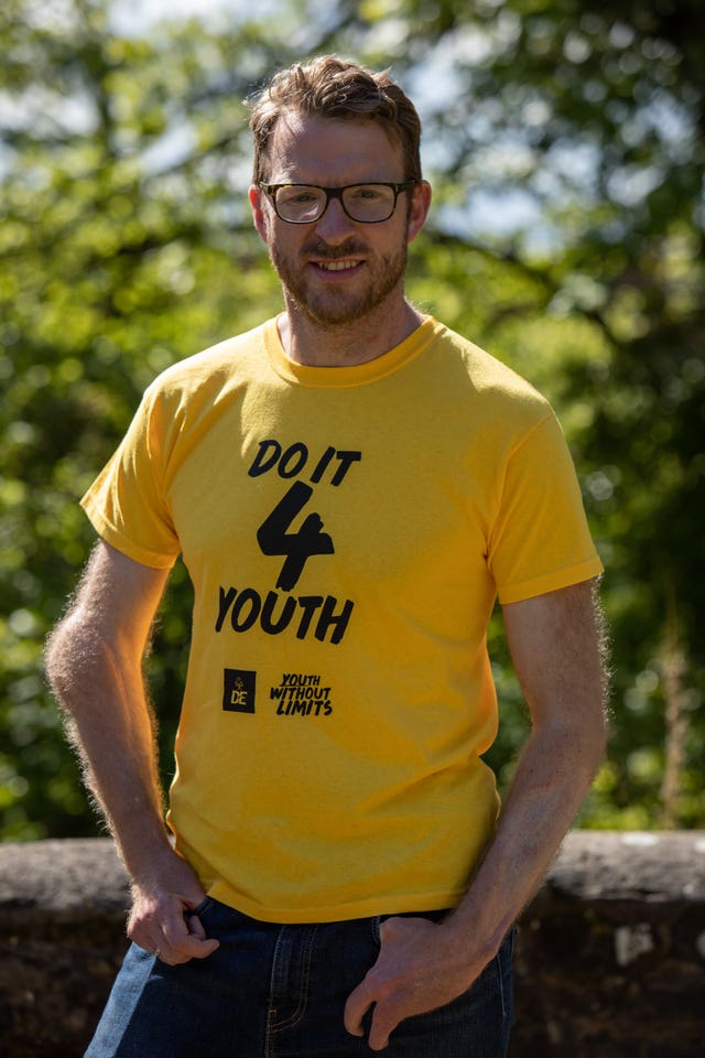 Strictly star and former Royal Marine JJ Chalmers who is taking part in the Do It 4 Youth event