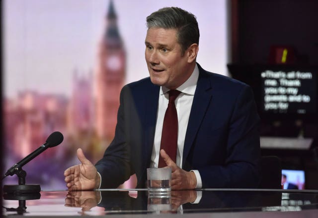 Sir Keir Starmer on The Andrew Marr show