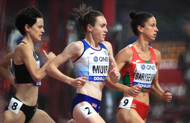 Laura Muir progressed in the 1500m
