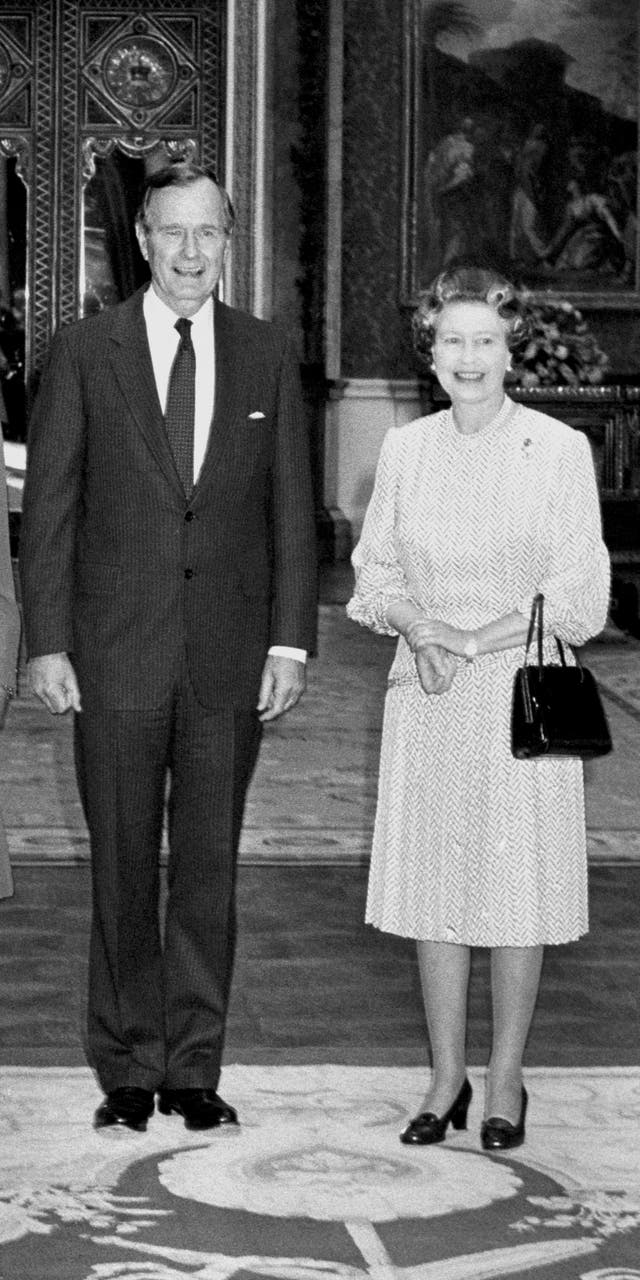 Queen and George Bush