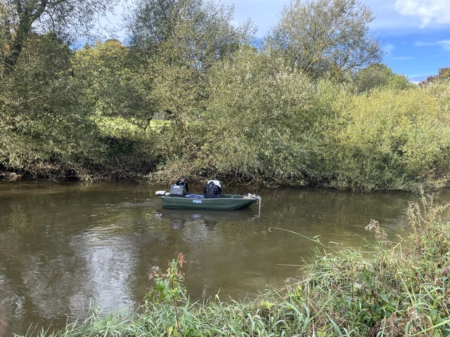 Police searching the River Derwent in Malton