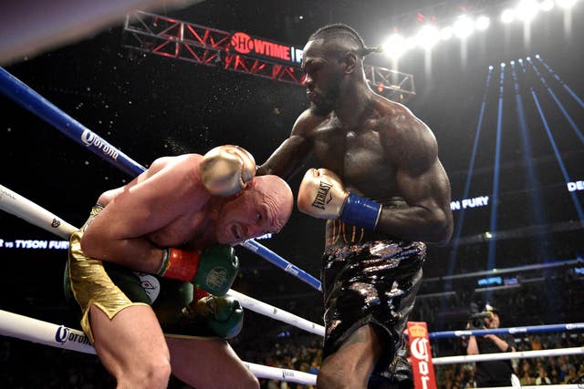 Wilder was trying his best to land some punches