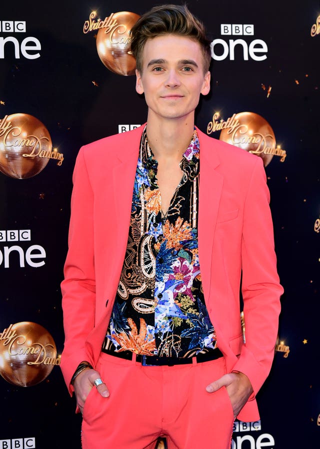 Joe Sugg at the Strictly Come Dancing 