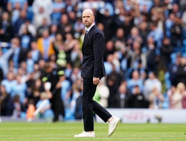 Manchester United manager Erik ten Hag has a mountain to climb to reel in derby rivals Manchester City