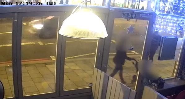 CCTV image from the scene