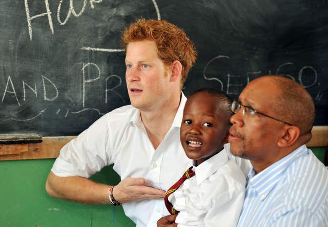 Prince Harry visits Africa