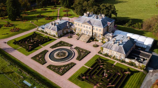 An aerial view of Dumfries House