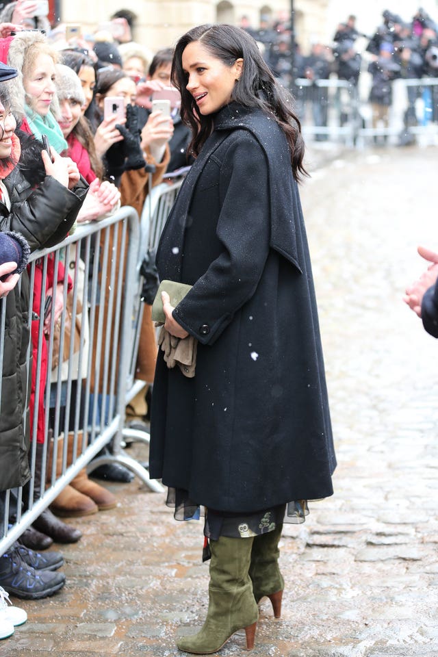 The Duchess of Sussex arrives for a visit to the Bristol Old Vic theatre