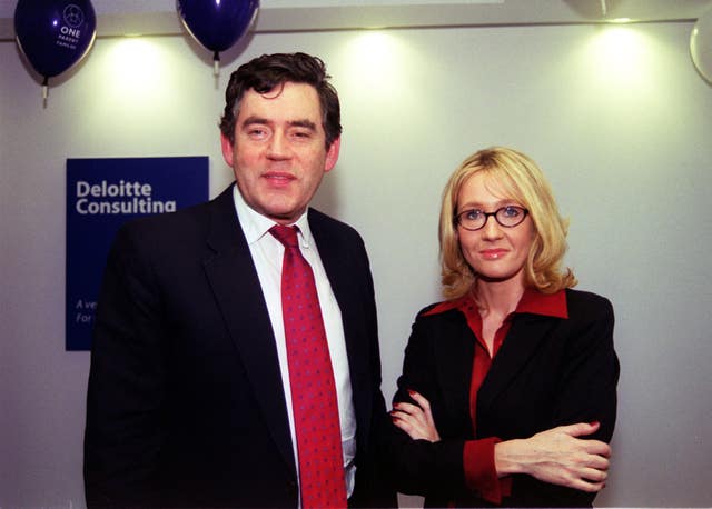 Gordon Brown and JK Rowling 