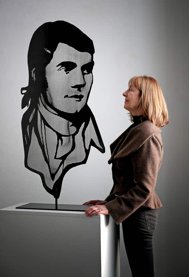 A portrait of Scots poet Robert Burns (Jane Barlow/PA)