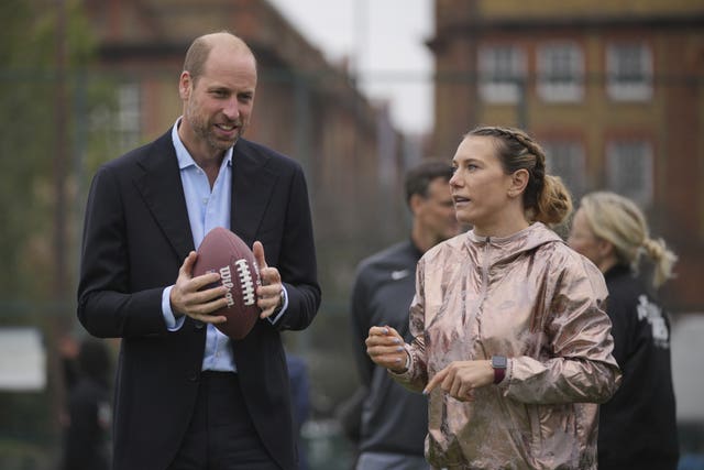 Prince of Wales visits NFL Foundation UK event