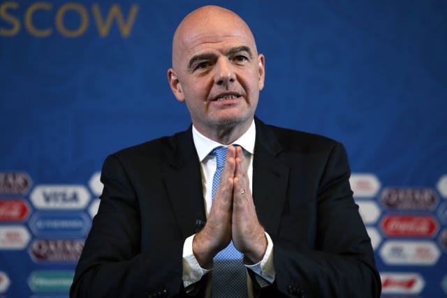 Gianni Infantino spoke on Friday