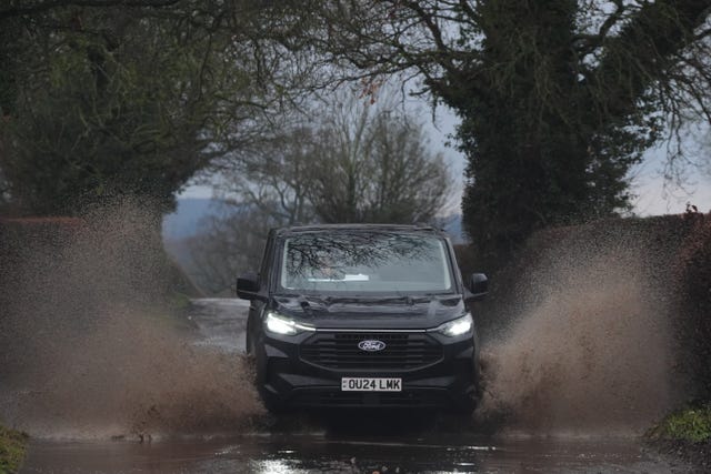 A car with surface water