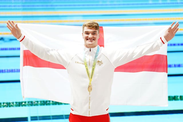 James Wilby was a srprise winner in the men's 100m breaststroke final (Tim Goode/PA)