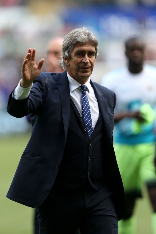 Manuel Pellegrini won a league and cup double in his first season at Manchester City
