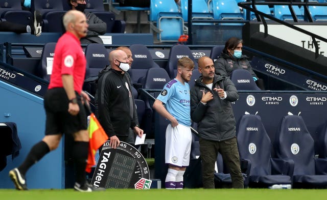 Guardiola will only be permitted to make three substitutions in the Premier League this season