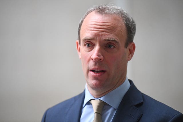 Foreign Secretary Dominic Raab 