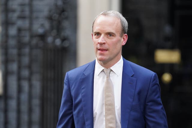 File photo dated 25/10/2022 of Dominic Raab