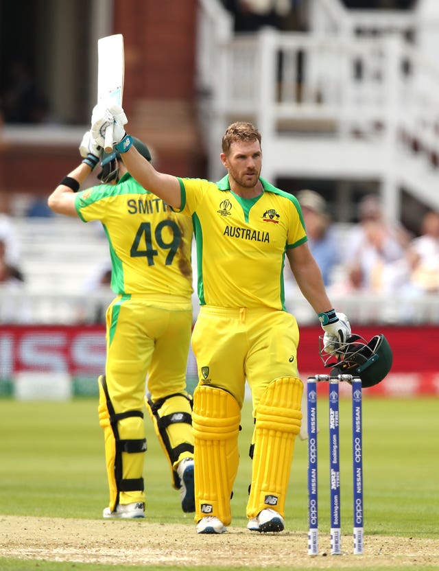 Captain Aaron Finch anchored the Australia innings with a century
