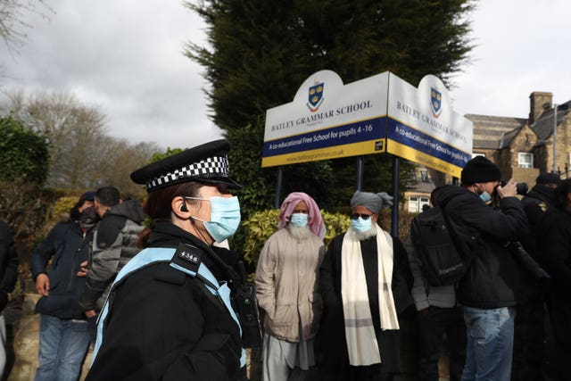 Batley Grammar School protest