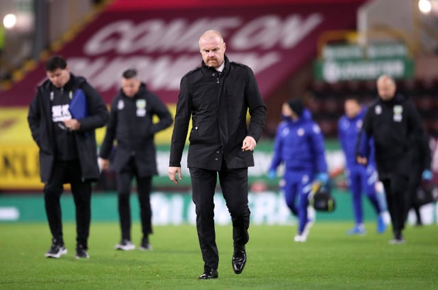 It was another difficult afternoon for Burnley boss Sean Dyche 