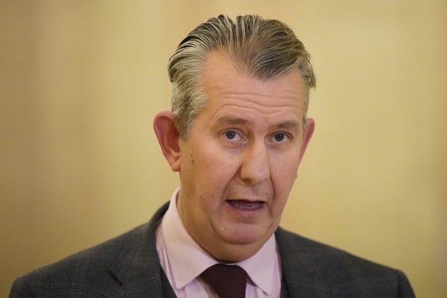 Northern Ireland Agriculture Minister Edwin Poots speaking at Stormont 