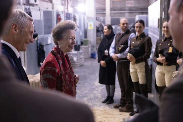 Princess Royal with riders 