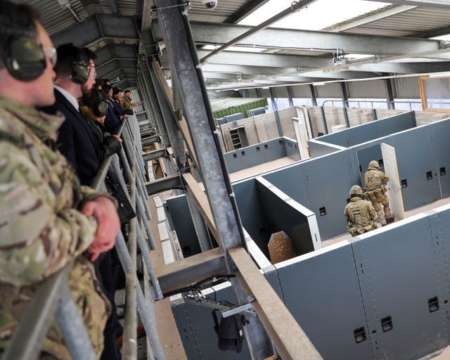 Engineer graduates visiting the Commando Training Centre Royal Marines