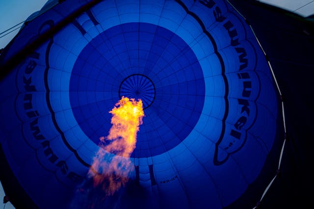 Hot air balloons lift off at the 46th Bristol International Balloon Fiesta