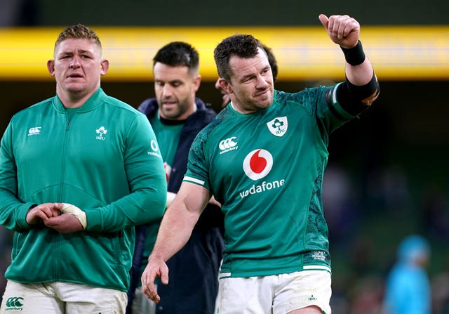 Ireland prop Cian Healy, right, is preparing for his first Test start in a year