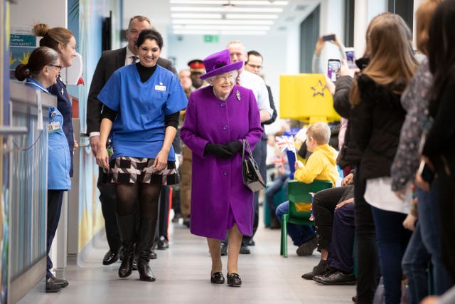 The Queen during the official opening of the new Royal National ENT and Eastman Dental Hospitals in central London. Heathcliff O’Malley/Daily Telegraph